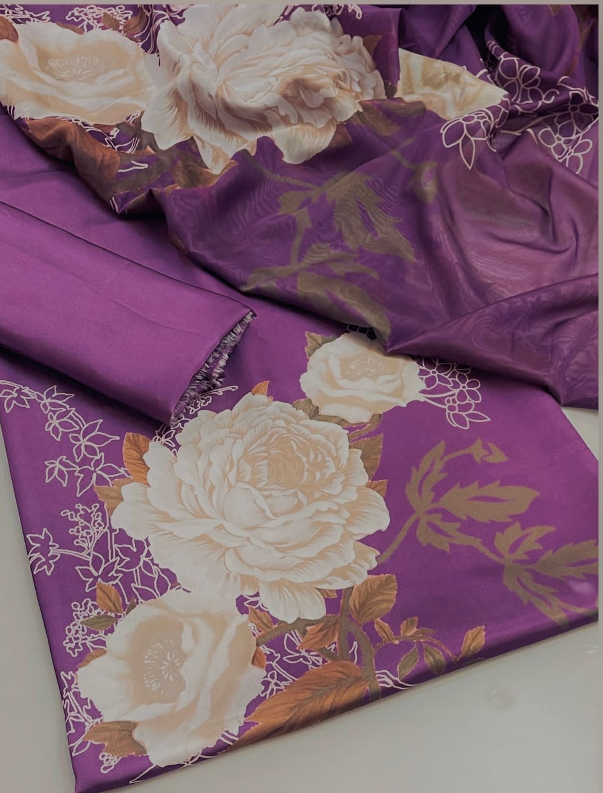 Unstitch Silk 3pc Digital Printed VS-18