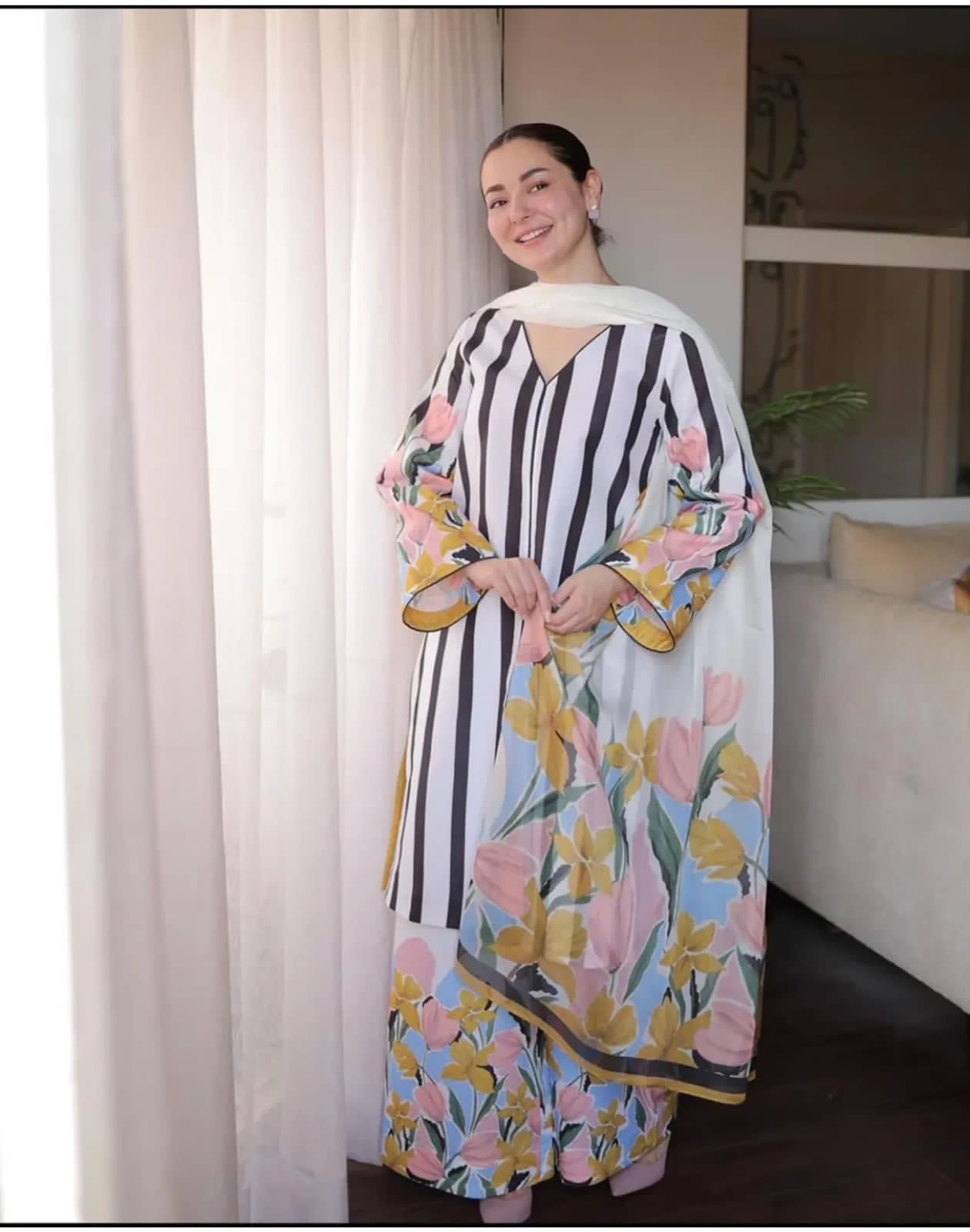 Unstitch Silk 3pc Digital Printed VS-21