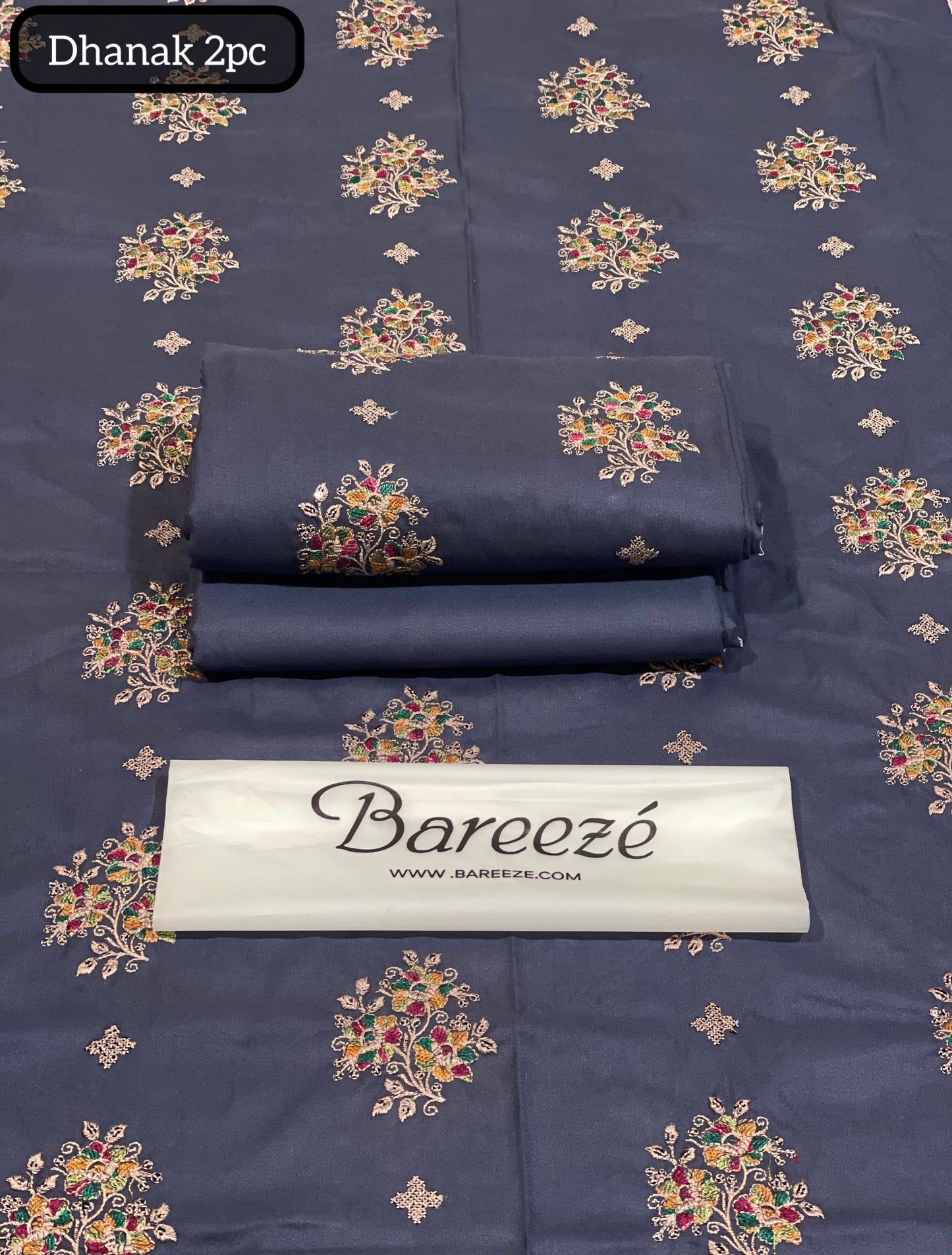 Bareeze DHANAK 2pc EMBROIDERY Winter Collection BD-002