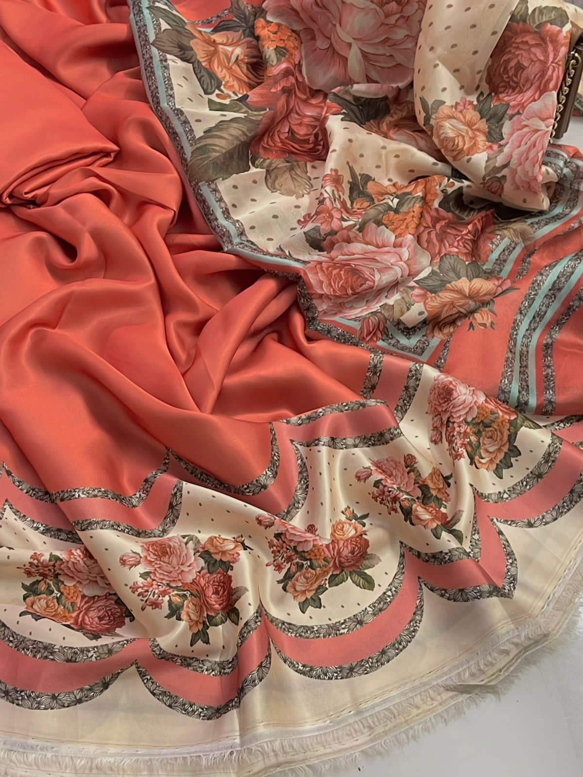 Unstitch Silk 3pc Digital Printed VS-12