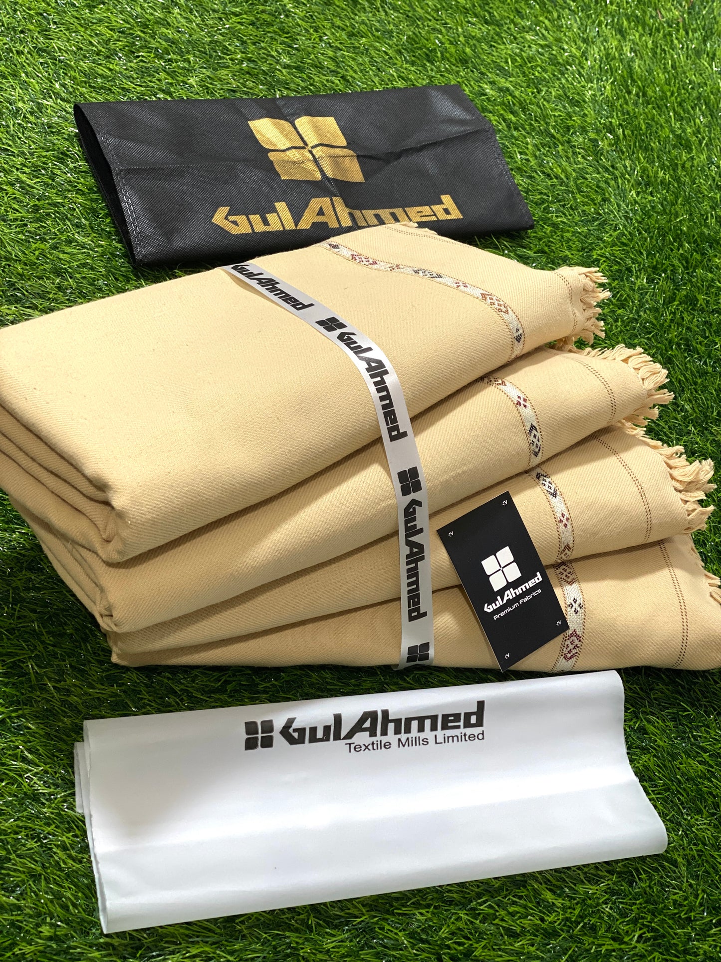 GULAHMED Winter Wool Shawl Light Cream GA-01
