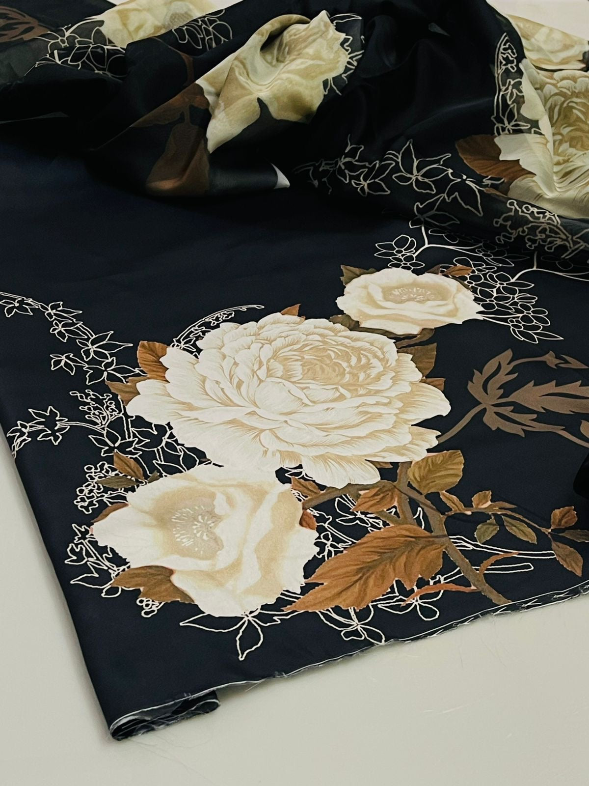 Unstitch Silk 3pc Digital Printed VS-16