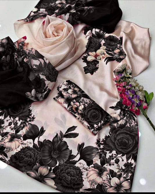 Unstitch Silk 3pc Digital Printed VS-23