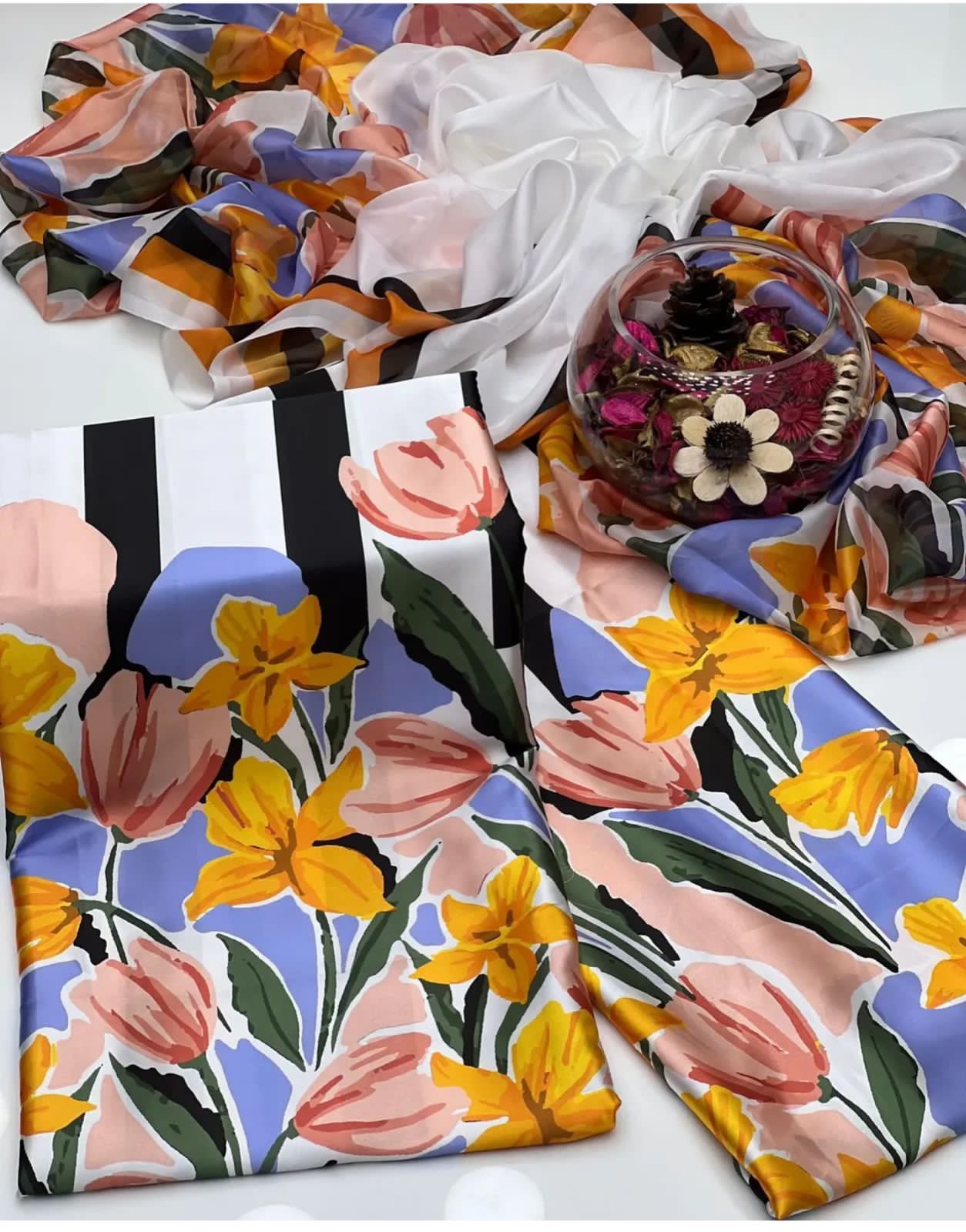 Unstitch Silk 3pc Digital Printed VS-21