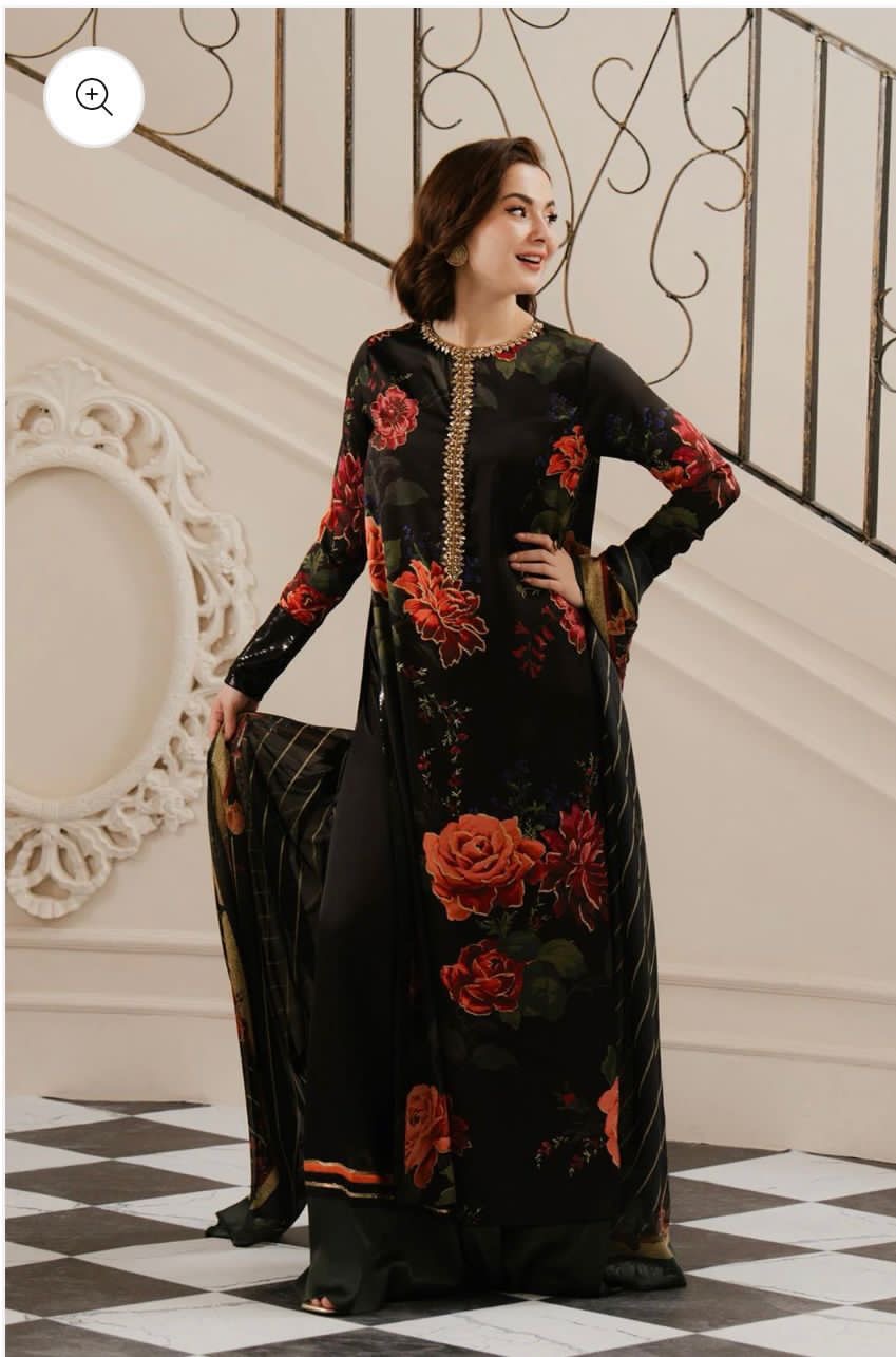 Unstitch Silk 3pc Digital Printed VS-08