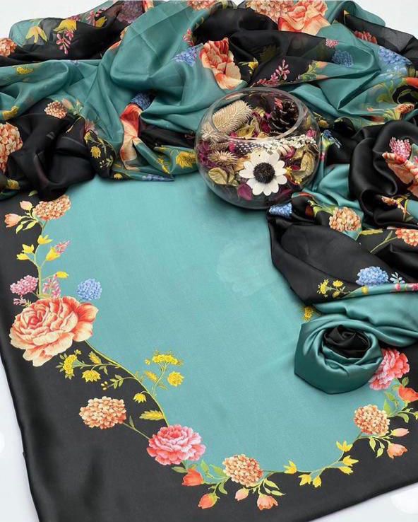 Unstitch Silk 3pc Digital Printed VS-14