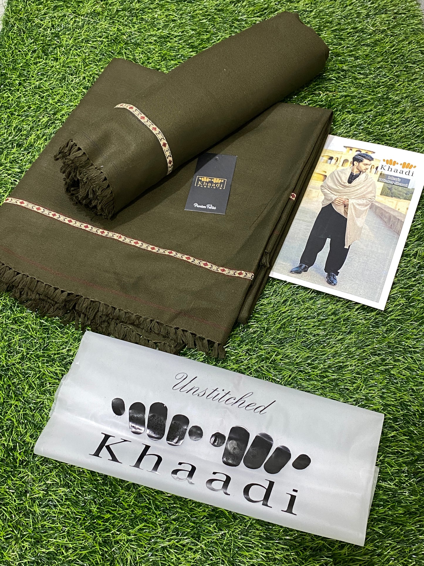 Khaadi Winter Wool Shawl GREEN KH-07