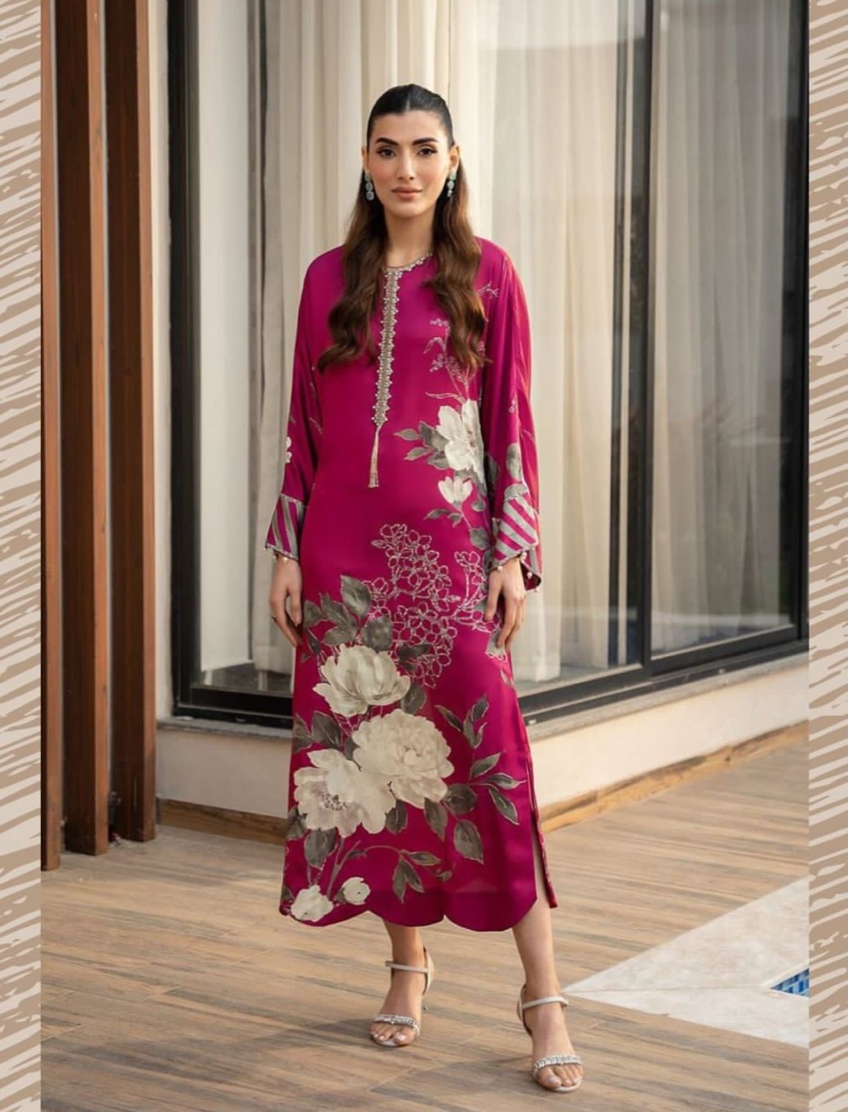 Unstitch Silk 3pc Digital Printed VS-15