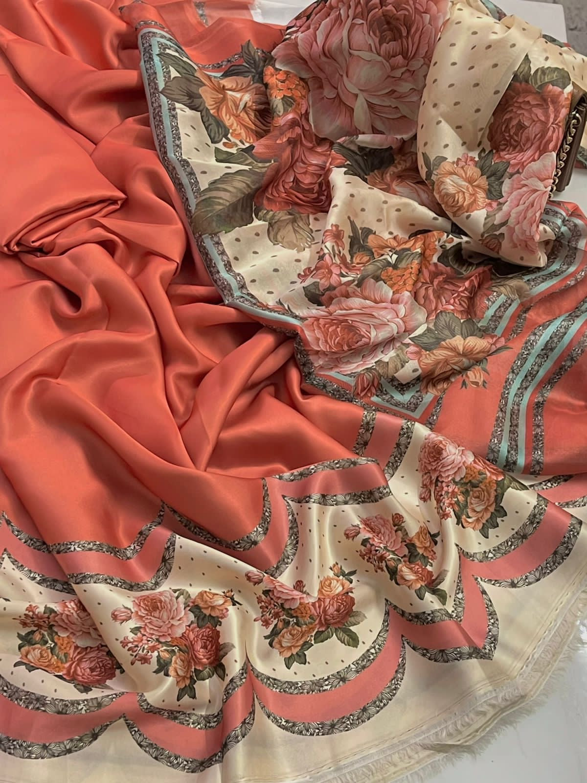 Unstitch Silk 3pc Digital Printed VS-12