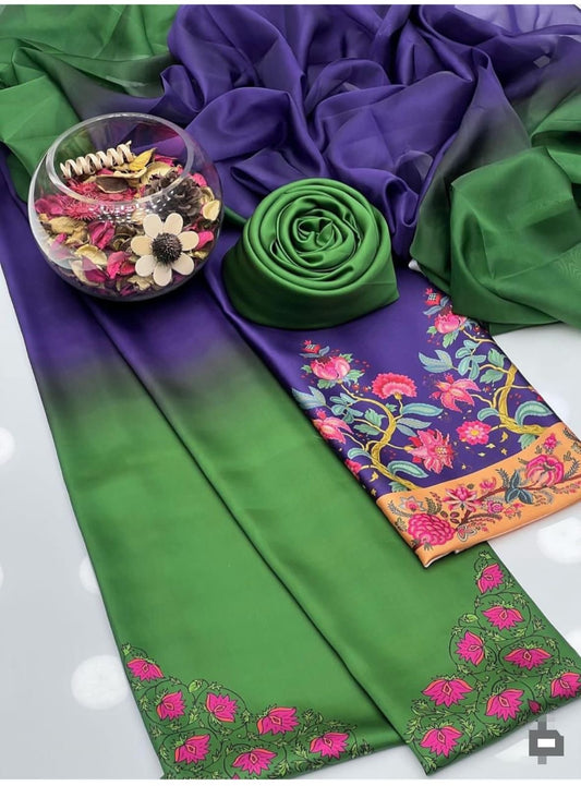 Unstitch Silk 3pc Digital Printed VS-04