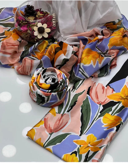 Unstitch Silk 3pc Digital Printed VS-21