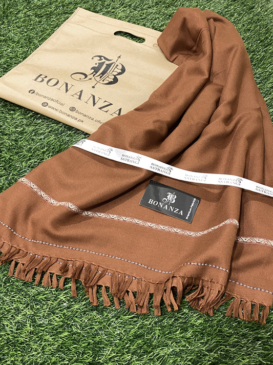 BONANZA Winter Wool Shawl CAMEL BB-02