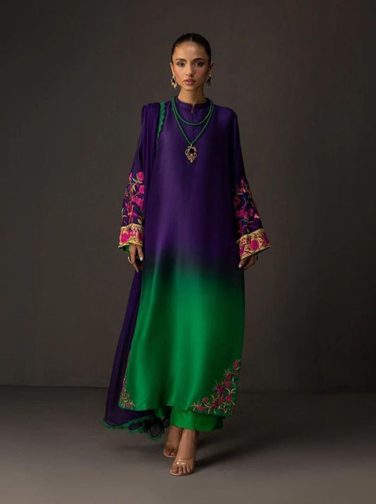 Unstitch Silk 3pc Digital Printed VS-04