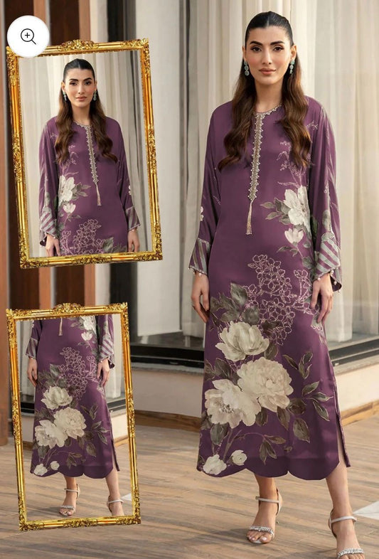 Unstitch Silk 3pc Digital Printed VS-18