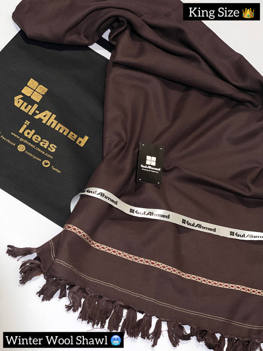 GULAHMED Winter Wool Shawl White GA-14