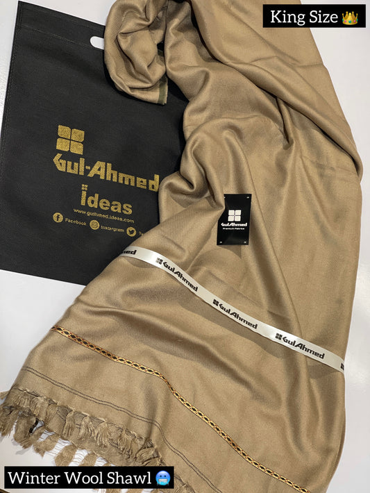GULAHMED Winter Wool Shawl SKIN GA-12