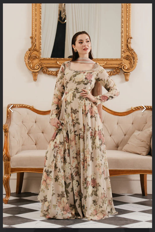 Unstitch Silk 3pc Digital Printed VS-11