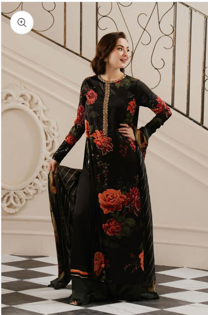 Unstitch Silk 3pc Digital Printed VS-08