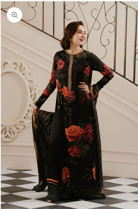 Unstitch Silk 3pc Digital Printed VS-08