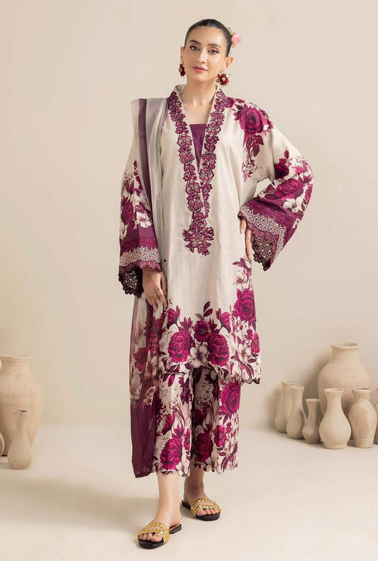 Unstitch Silk 3pc Digital Printed VS-25