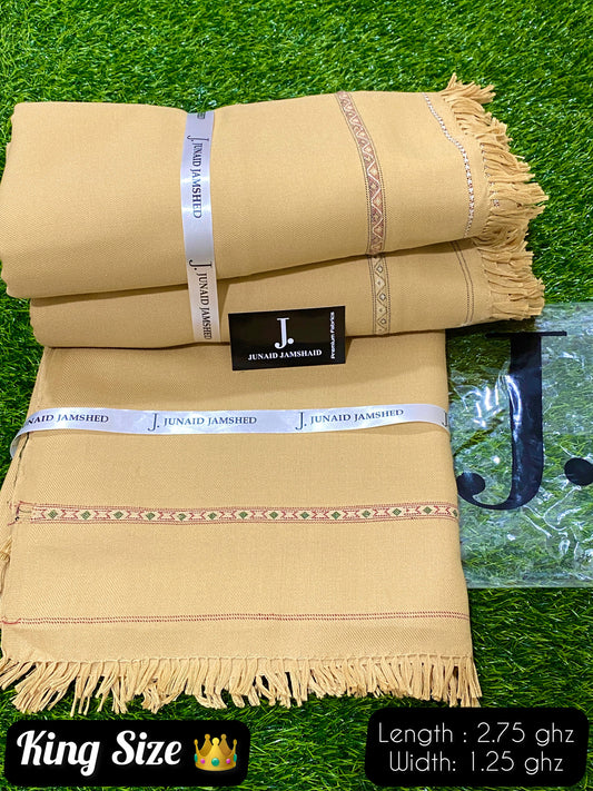 Junaid Jamshed Winter Wool Shawl FAWN JJ-02